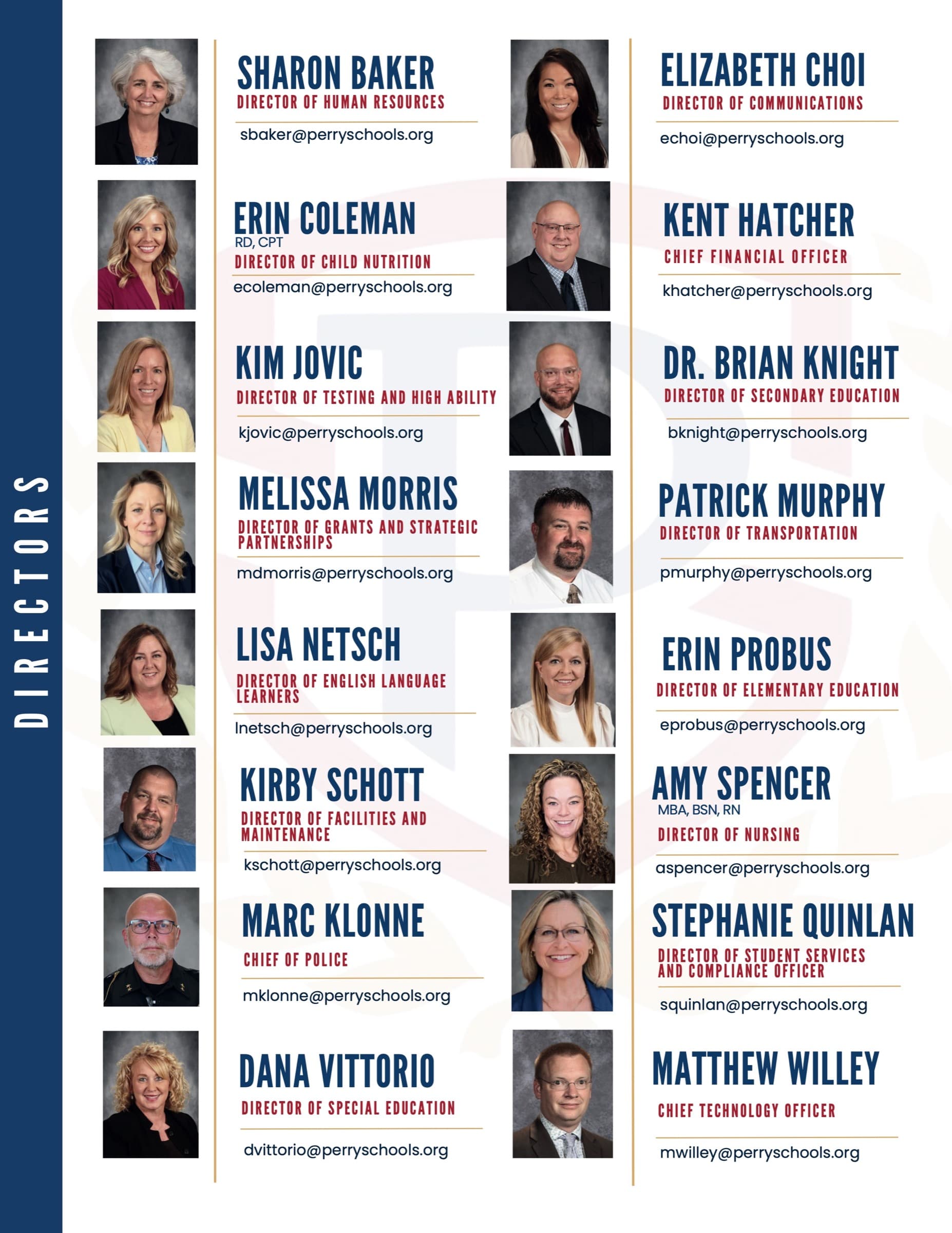 Staff directory interior page 3