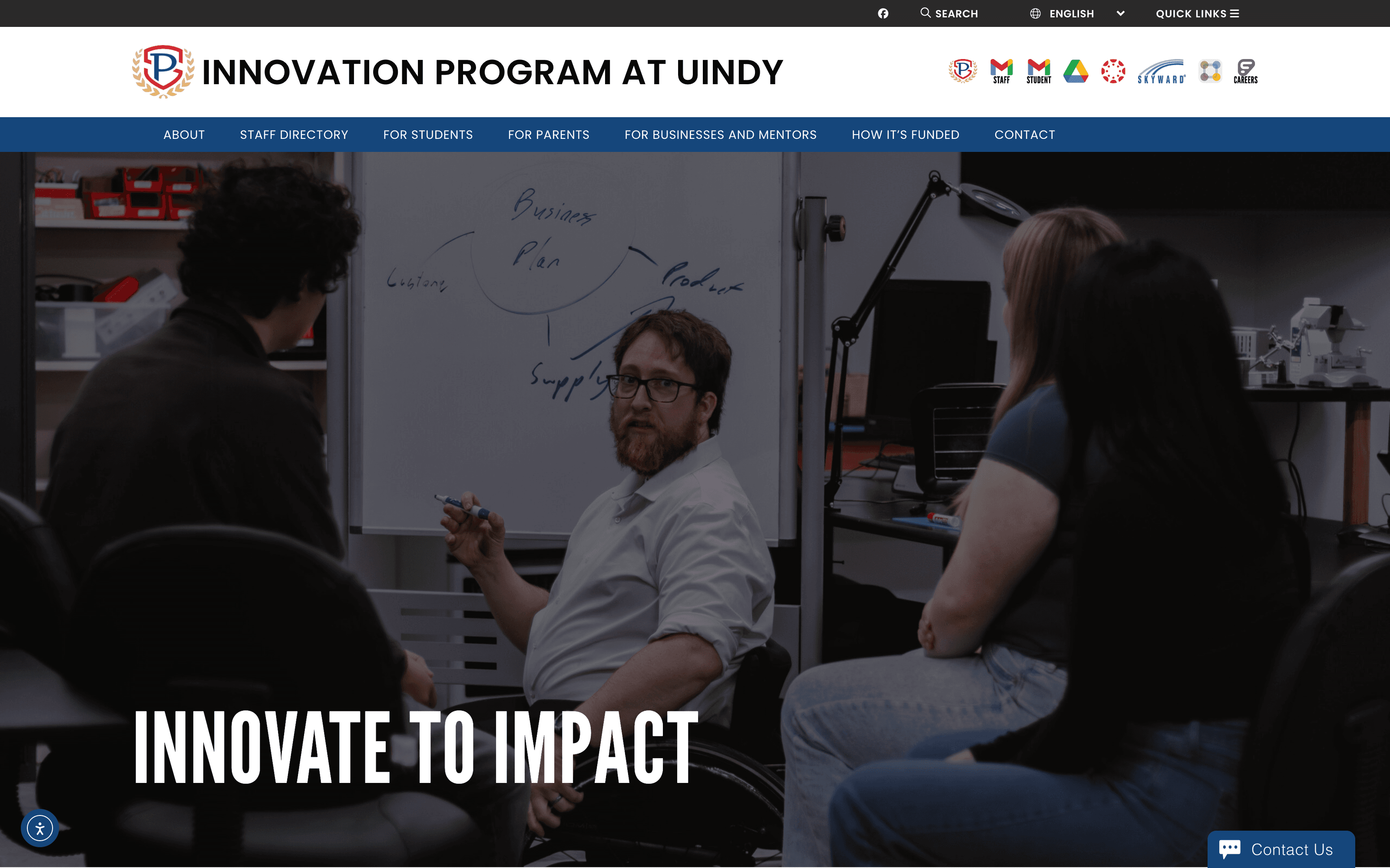 Innovation and Entrepreneurship program homepage